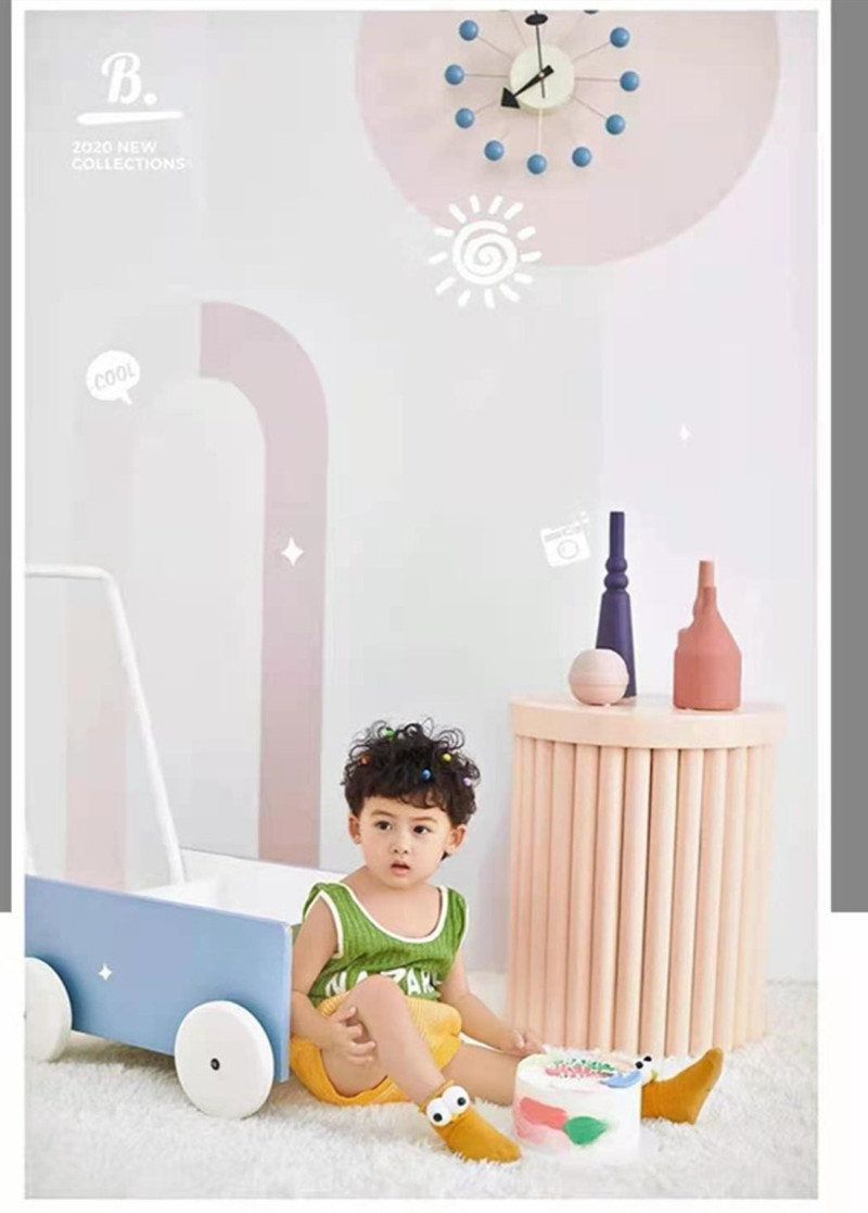 Children's live production studio decoration photo studio photography props background wall Nordic style creative new studio