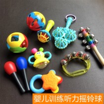 Baby hand rocking bell dance bell percussion instrument freshly nibbling puzzle small sand hammer red gripping training hearing