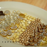 捷克琉璃棕咖黄色系DIY手链项链耳环复古手作进口琉璃珠小众材料