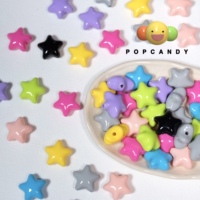 Five-pointed star colorful chubby DIY loose beads, hand-made beaded accessories, mobile phone chain pendant beads