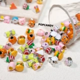 Милые большие отверстия из сплава, сделай сам, разноцветные украшения из бисера, обувь DIY Crocs, аксессуары для одежды, свободные бусины, ручное ожерелье, ремешок для мобильного телефона