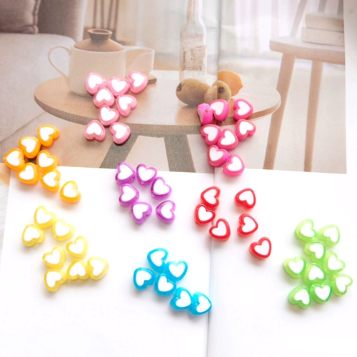 Креативный милый браслет в виде сердечка с буквами, ожерелье ручной работы, акриловые бусины, аксессуары