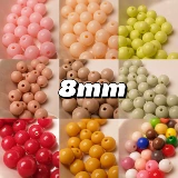 Упаковка, бусины, аксессуар, ожерелье ручной работы, 44 цветов, 8mm