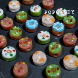 Милый пончик ручной работы, браслет из бисера, аксессуар с аксессуарами, многоцветное десертное ожерелье, цепочка, мобильный телефон, «сделай сам»