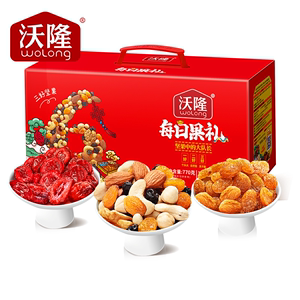 沃隆每日坚果零食大礼包果干果仁小包装混合坚果送礼礼包770g