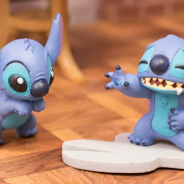 Точечные японские подлинные TOMY Disney Лило и Стич украшения Гача