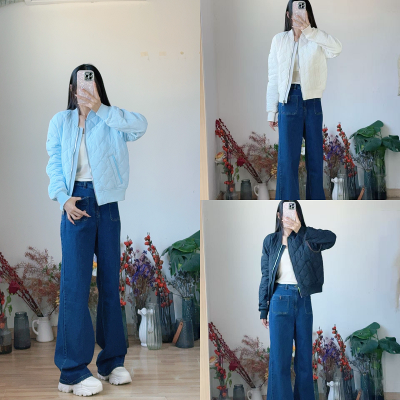 Scissor House Original Order, Direct Sale at a Float Price~ Create a Flattering Figure! Quilted Padded Flight Jacket
