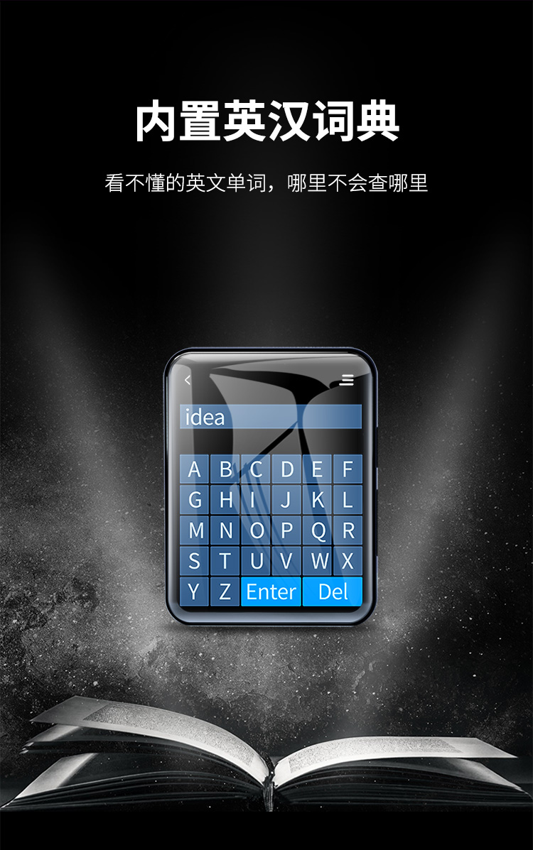 Toàn màn hình mp3 phát hành bên ngoài Bingjie X5 màn hình cảm ứng mp4 nhỏ thông minh Phiên bản sinh viên tiếng Anh thông minh của tiểu thuyết - Máy nghe nhạc mp3 máy nghe nhạc kết nối bluetooth