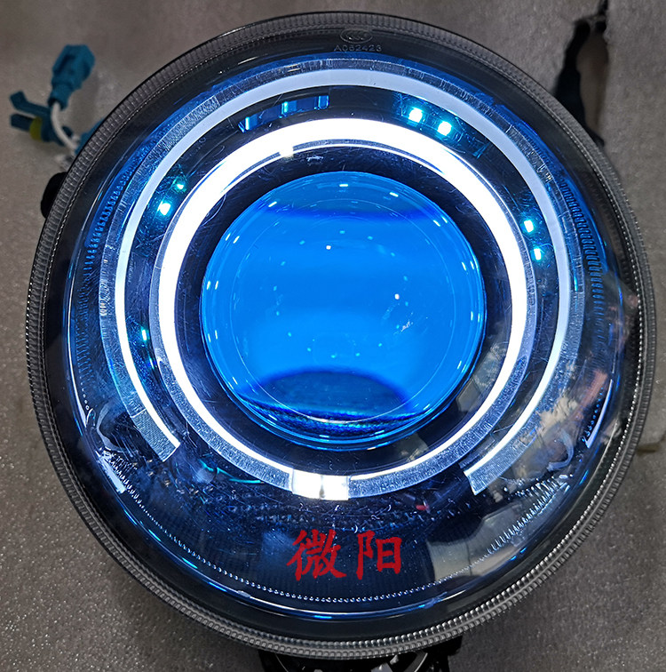 Weiyang suitable for Yulon turtle king headlight modification sea 5 lens xenon lamp electric vehicle accessories decorative lights