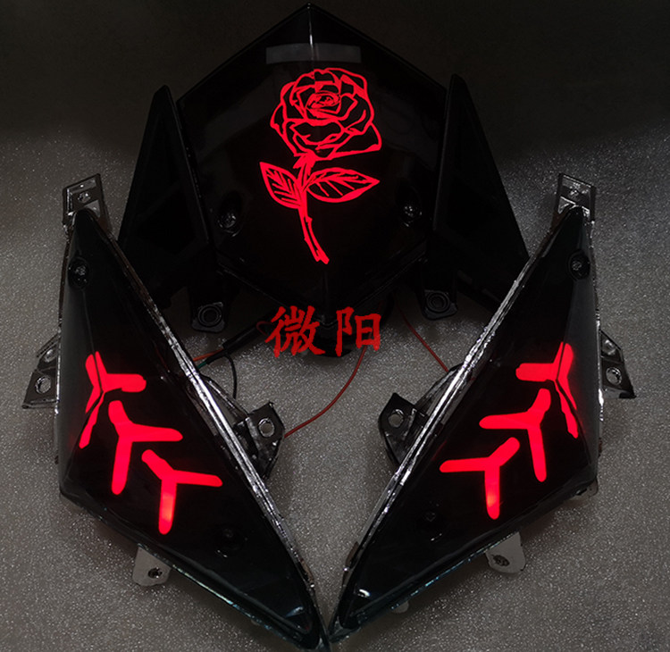 Microyang lRX Warring speed Three generations of electric vehicle Locomotive Tail Lights Retrofit direction Lights Blue Baotenini Angels Eye Devil