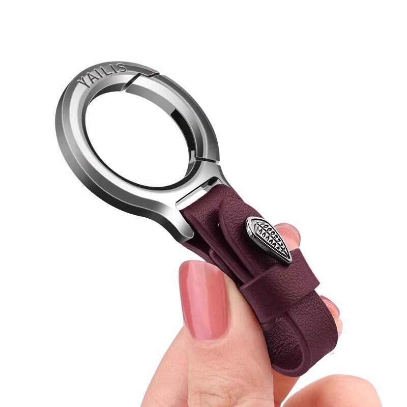 High-End Car Key Holder, Simple, Personalized, Creative, High-End Waist Key Chain, Anti-Lost Key Ring #