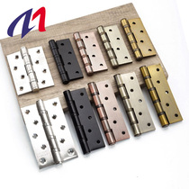 Stainless steel casement hinge slotted 4 inch 5 inch door page mute bearing loose-leaf bedroom door solid wood door hinge