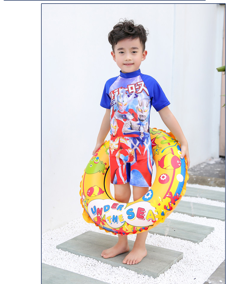Đồ Bơi trẻ em Trai Xiêm Cậu Bé Lớn Áo Tắm Cậu Bé Superman Altman Wangwan Đội Đồ Bơi Nhanh Khô Kem Chống Nắng kính bơi phoenix