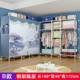 Đơn giản vải tủ quần áo tủ quần áo cốt thép đậm tủ lưu trữ thép lớn tủ quần áo hiện đại nhỏ gọn vải kinh tế - Buồng giá sách đẹp