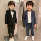 Комплект для мальчиков, детский костюм, платье для отдыха, 2023, в британском стиле