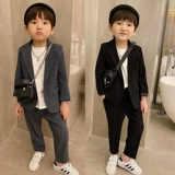 Комплект для мальчиков, детский костюм, платье для отдыха, 2023, в британском стиле