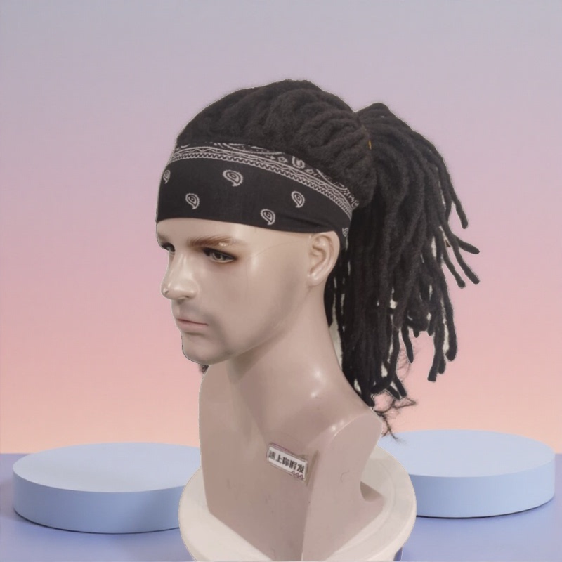 Dreadlocks Can Be Worn Directly on a Hat for Hip-Hop Performances, Street Dance, and Everyday Wear. the Pullover Style Is Suitable for Black People, with a Fashionable, Unique, and Attractive Look Dreadlocks Can Be Worn Directly on a Hat for Hip-Hop Performances, Street Dance, and Everyday Wear. the Pullover Style Is Suitable for Black People, with a Fashionable, Unique, and Attractive Look