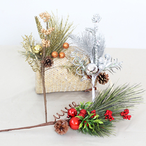 DIY simulation leaf cuttings Christmas decorations Christmas tree garland accessories simulation flowers