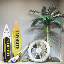 New product summer beach swimming ring surfboard coconut tree anchor window decoration decoration Net red beauty Chen soft equipment props