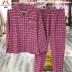 Ưu đãi đặc biệt-Thứ hai tiêu chuẩn Mỹ truy cập mới mùa thu vài bộ đồ ngủ chà nhám bông kẻ sọc thời trang dịch vụ nhà phù hợp Cặp đôi