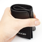 Мужской кожаный вместительный и большой ультратонкий бумажник для школьников, воловья кожа, из натуральной кожи