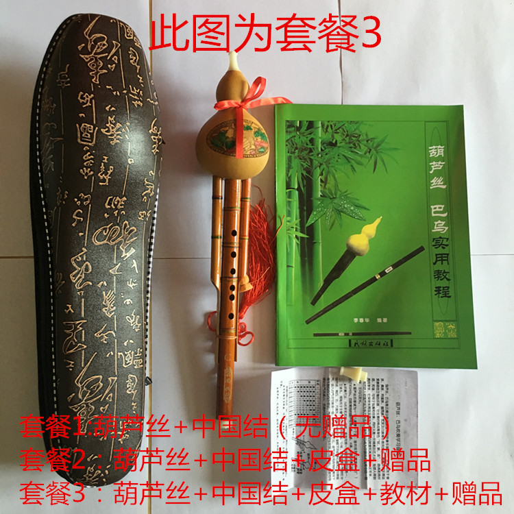 Nhà máy trực tiếp Vân Nam cucurbit lụa nhạc cụ quốc gia Fengwei tre hai giai điệu bắt đầu thực hành loại thả B giai điệu c - Nhạc cụ dân tộc đàn cầm cổ