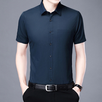 Chuanli new professional shirt slim stretch mens short sleeves non-iron spring summer leisure business non-iron dress shirt