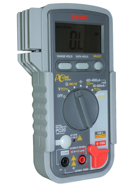 Sanwa Pc20 Imported High-Precision Compact Digital Multimeter with Automatic Range and USB Communication