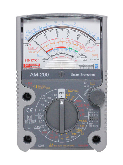 SINKYO Japanese AM-200 pointer multimeter high-precision mechanical analog meter zero center 10K resistance