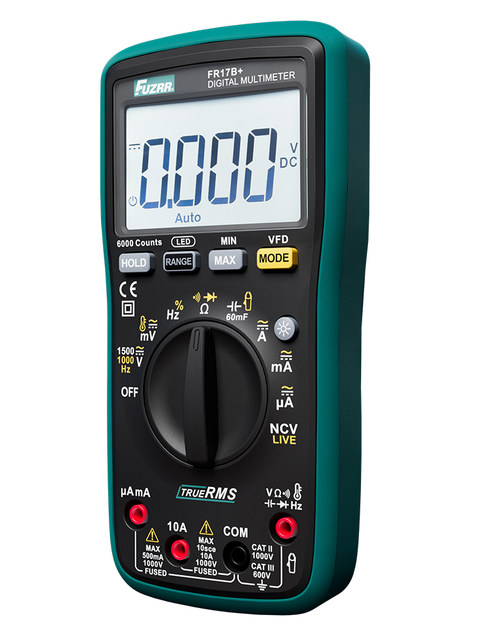 Zhengneng Fr15B+/Fr17B+ High-Precision Automatic Range True Effective Value Digital Multimeter Ncv Live Wire Detection