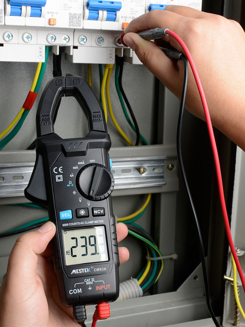 Mestek Cm83Bacd High-Precision Ac Digital Clamp Ammeter Digital Universal Electrician Meter