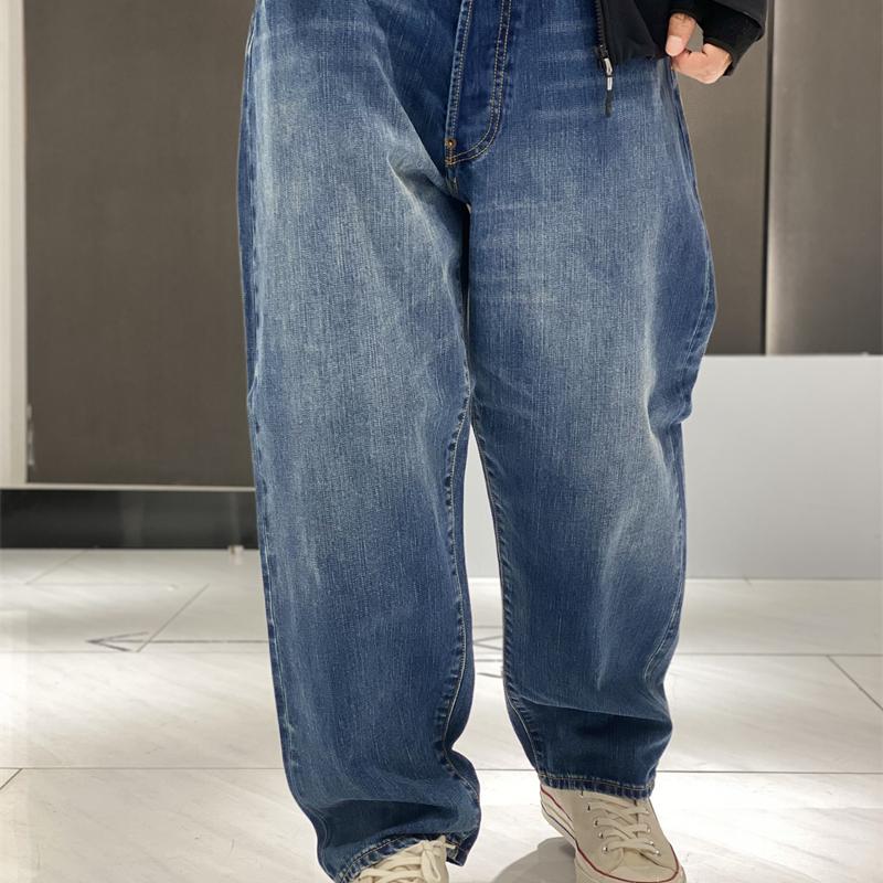 A.Presse No.22 Washed Distressed Denim Jeans Paris Buttoned Selvedge Pants