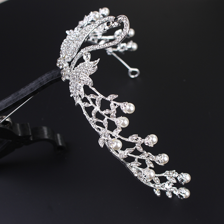 Trẻ em biểu diễn mũ trùm đầu cô gái Hàn Quốc sân khấu phụ kiện tóc cô gái piano hiệu suất headband hoa cô gái công chúa vương miện trang sức phụ kiện tóc cô dâu
