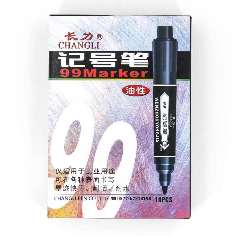Long force 99 oily type marking pen Exotic Pen Logistics Packing with a note pen 10 boxes for a box