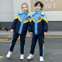 Primary school uniforms British jackets suits boys and girls sports class uniforms kindergarten uniforms autumn and winter three-piece suits