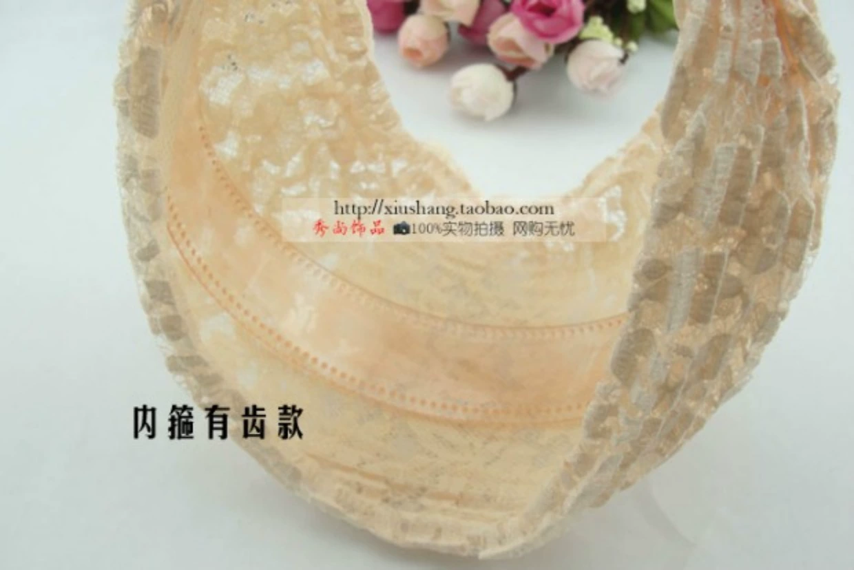 Phiên bản tiếng Hàn của phụ kiện tóc ren xếp li cực rộng headband kiểu đầu không răng headband kẹp tóc kẹp tóc áp lực kẹp tóc - Phụ kiện tóc dây buộc tóc cho bé gái
