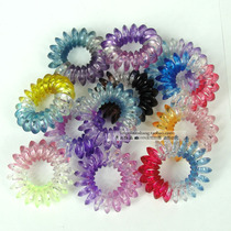 Common rubber band telephone line candy color colorful Hairband does not hurt hair rope color random hair