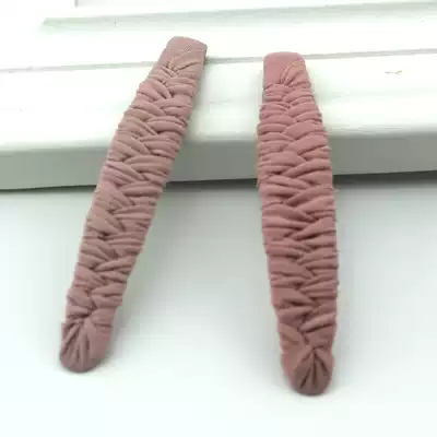 Korean hair accessories winding cloth bbclip ins Net Red large fabric banging hair clip does not hurt hair edge clip female headdress