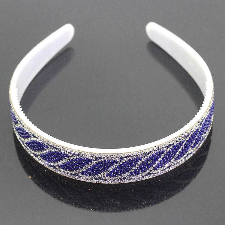 Korean version of the headband new hair accessories wide-brimmed rhinestone crystal headband non-slip teeth high-end hair clip simple head accessories