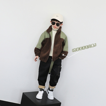 Boy lamb coat 2020 Autumn and Winter new children thick Korean childrens clothing winter coat