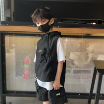 Fan Mi grain boys workwear vest summer childrens vest 2021 New Chinese childrens Korean version of childrens clothing Tide brand coat