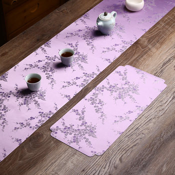 New chinese tea mat light luxury waterproof table flag small tea mat New chinese tea mat light luxury waterproof table flag small tea mat