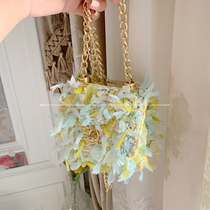 Heavy round) Original green apple small incense bag