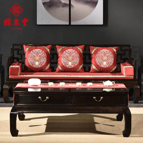 彩衣堂 Диван, подушка, нескользящая индивидуальная праздничнная ткань на четыре сезона из натурального дерева, 2022