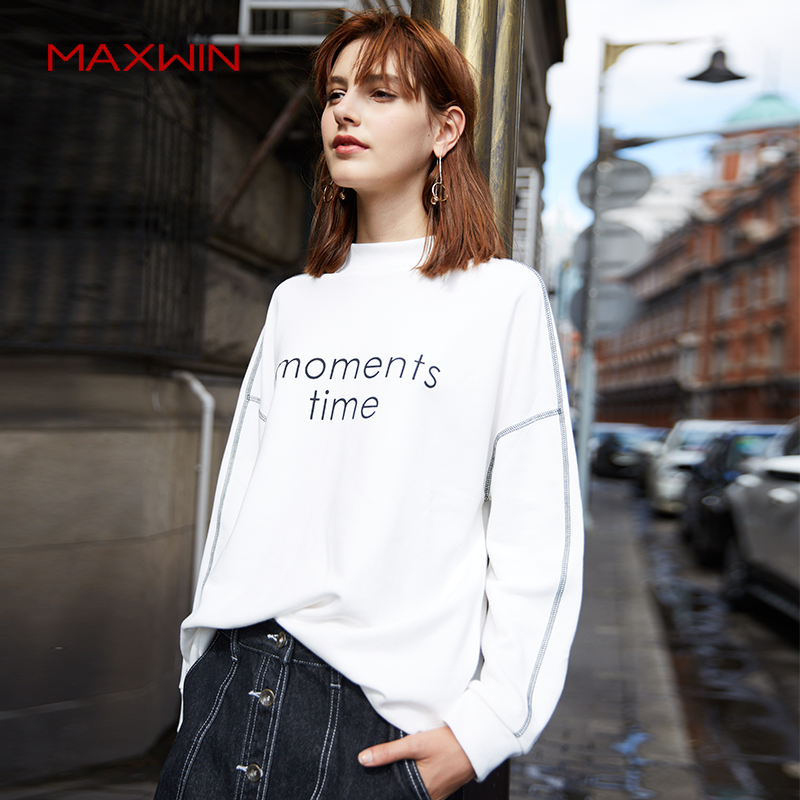 Sweatshirt femme MAXWIN en Coton - Ref 3215223 Image 1
