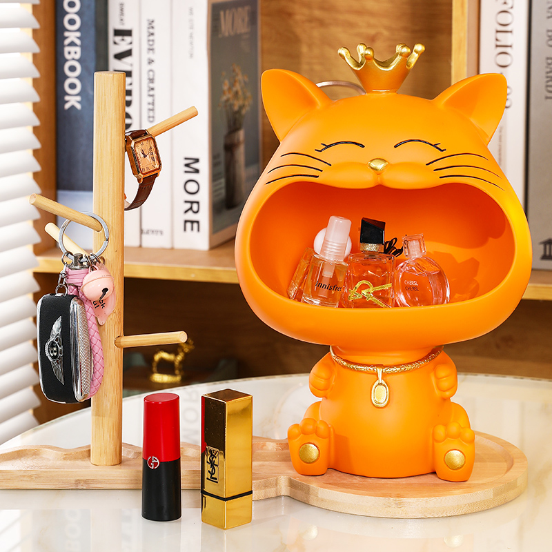 Lucky Cat Entrance Entrance Entrance Key Storage Living Room Home Decoration Ornament Shoe Cabinet Housewarming New Home Gift