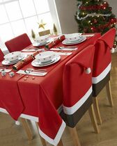 2pc Christmas Chair Cover Decor Xmas Dinner Party Santa gift