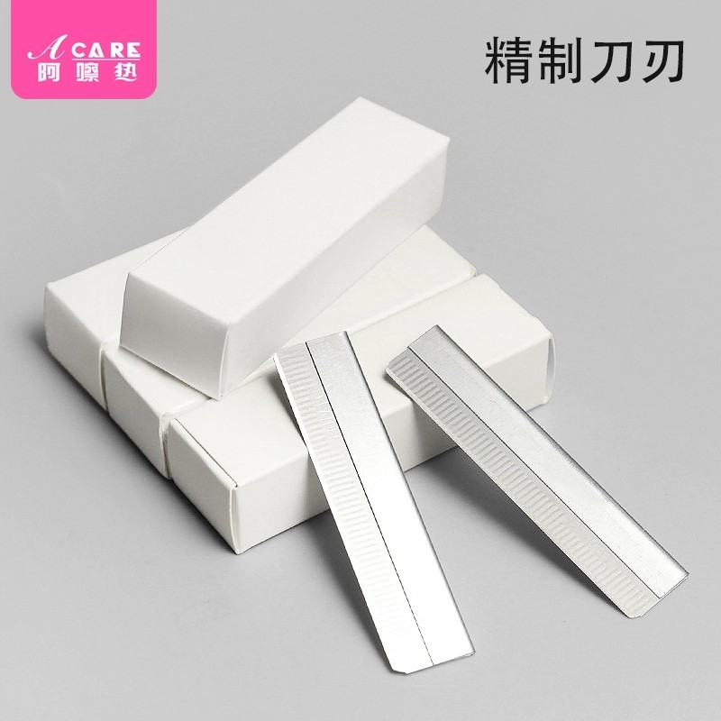 Brobrow Knife Painting Eyebrow Card Suit Shaved Eyebrow Shave Blade Replacement Photo Gallery Makeup Artist with female male beginner tool