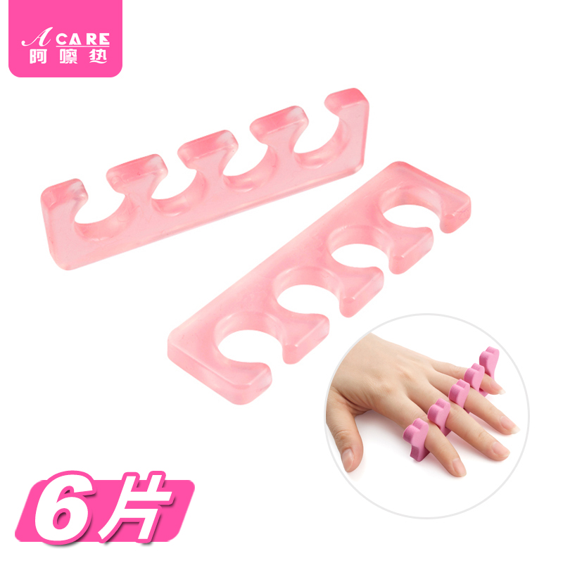 Silicone sponge Toe Instrumental Beauty Nail tool Sub-finger Nail Polish Supplies Sepp Finger cotton Tampon Clip Separation Assistive