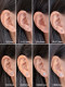 Moissanite earrings plated with 18k gold earrings sterling silver single diamond men's and women's ear bone screws light luxury high-end earrings